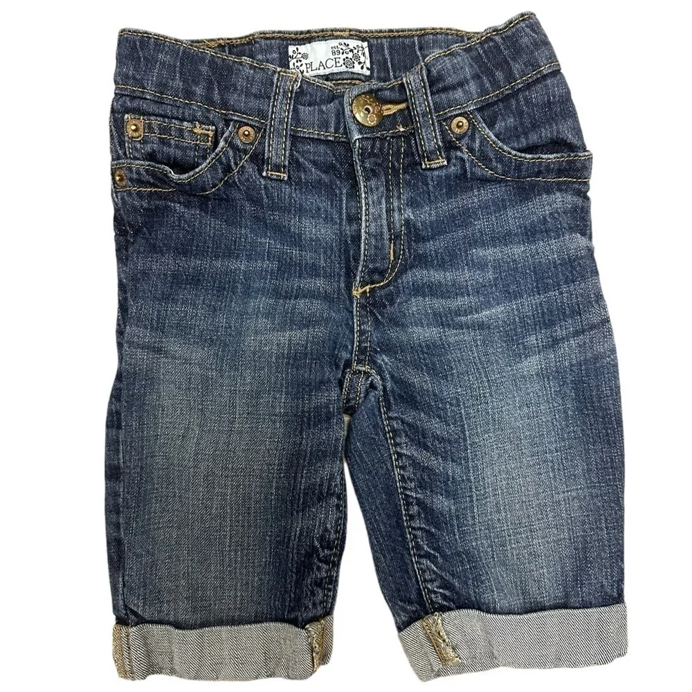 The Children’s Place Cuffed Jeans Size 5 Medium Wash